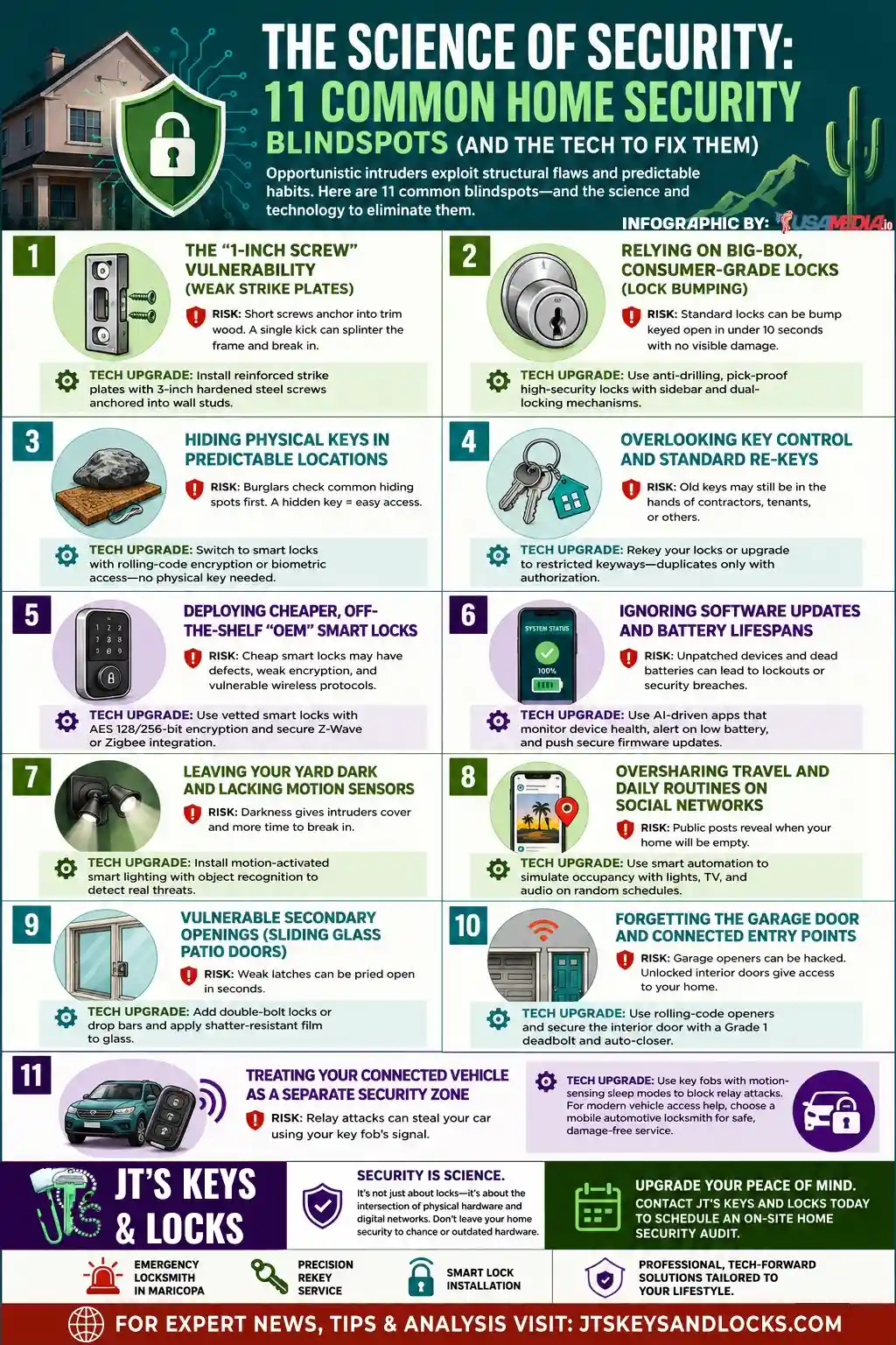 Top 11 Home Security Mistakes Arizona Homeowners Must Avoid